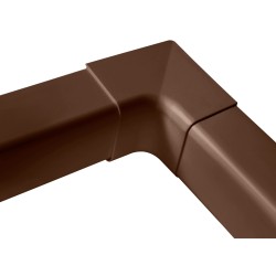 Inner corner 90° brown trough 80x60mm