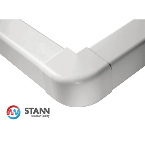 External corner of trough 80x60mm STANN