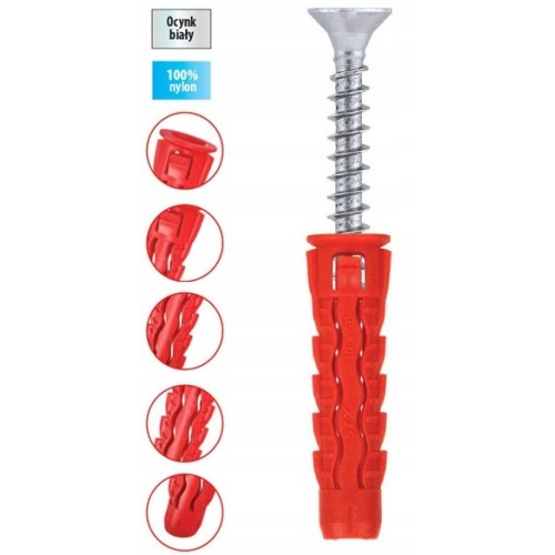 SFXP 10x60mm expansion bolts 50pcs. WKRĘTMET