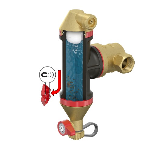 Flamcovent Clean Smart 3w1 filtr, odmulacz, odpowietrzacz 1''