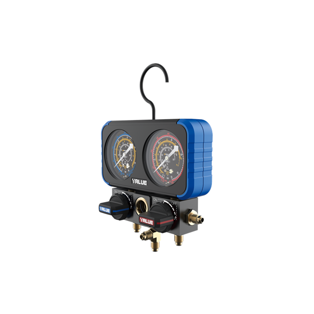Navtek VRM2-B-0501 dual analog pressure gauge set