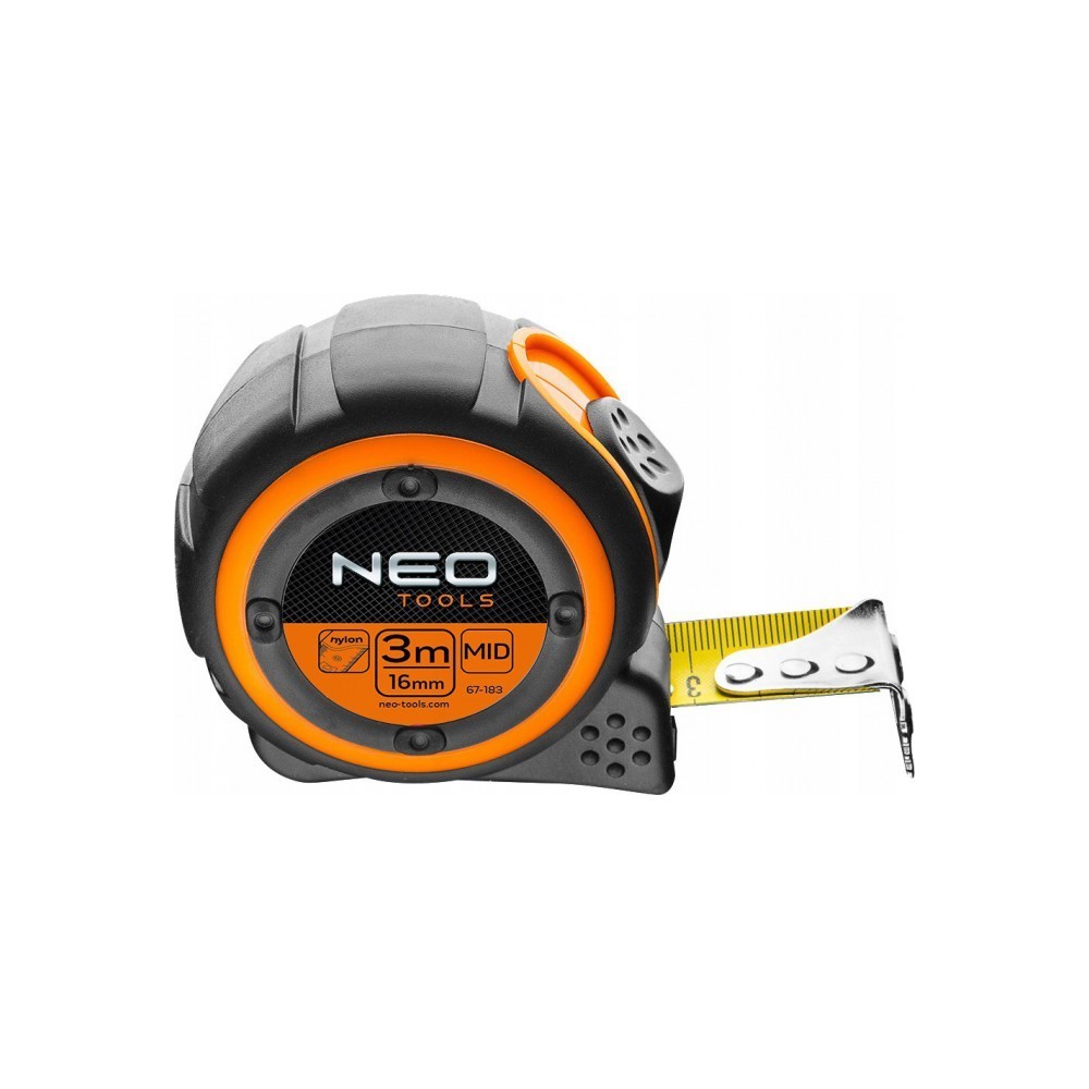 Coiled steel tape measure 3m magnetic NEO | 45★.