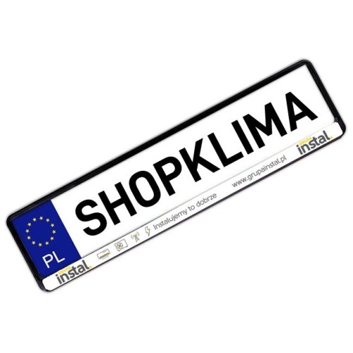 Naklejka na rejestrację - Grupa Instal