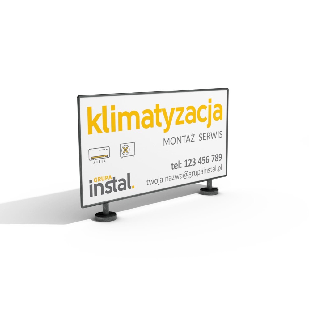 Baner reklamowy 2x1m - Grupa Instal