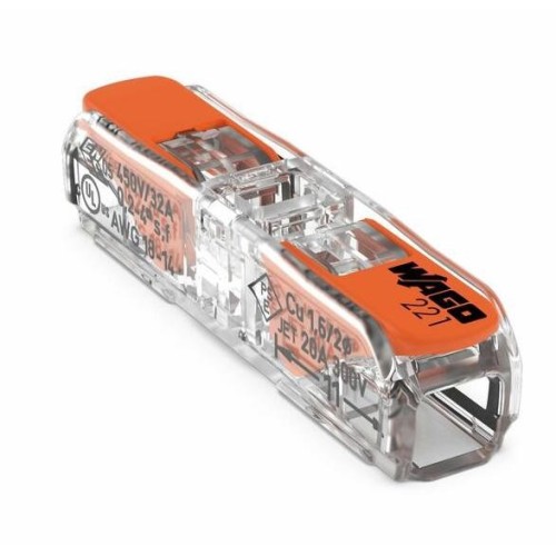 Złączka zaciskowa Wago przelotowa 2x0.8-4mm drut i linka, 1szt