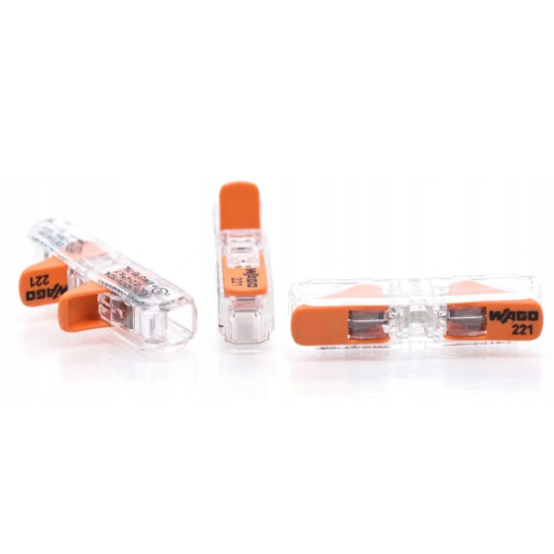 Złączka zaciskowa Wago przelotowa 2x0.8-4mm drut i linka, 1szt