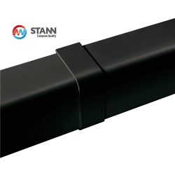 Łącznik koryta 80x60mm czarny