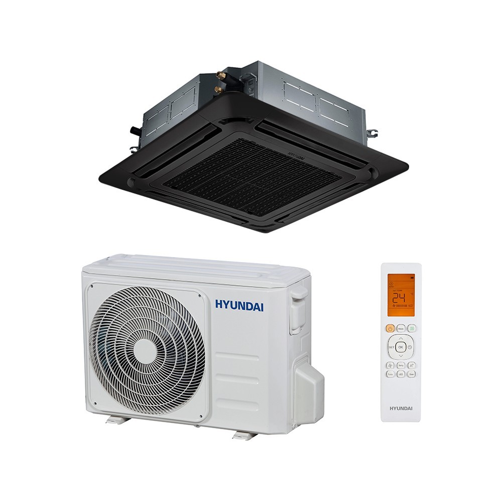 Hyundai SLIM cassette air conditioner black 15.5kW HCC-M55IU/OU