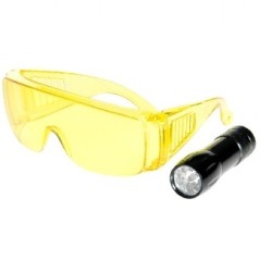Ultraviolet lamp 9 LED UV + glasses