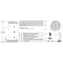 Zbiornik buforowy Panasonic PAW-BTANK200L ze stali nierdzewnej 200l 2
