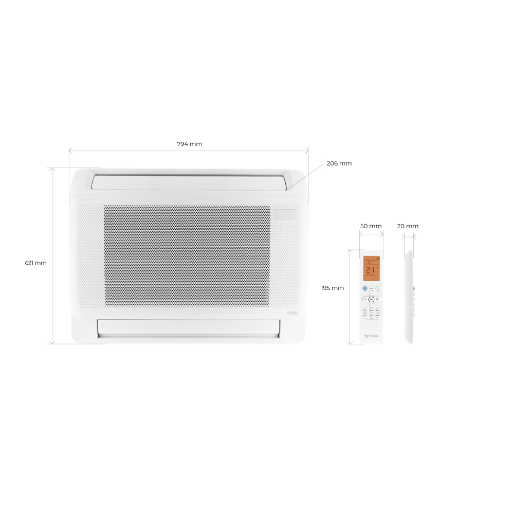 Rotenso Aneru A50Xi 5kW console air conditioner (indoor unit)