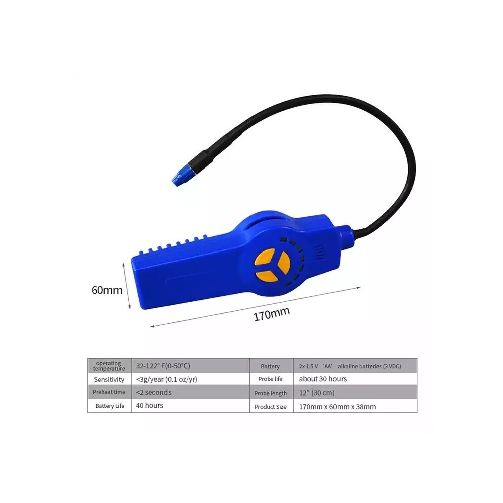 Electronic leak detector 5g/year with calibration | UDT