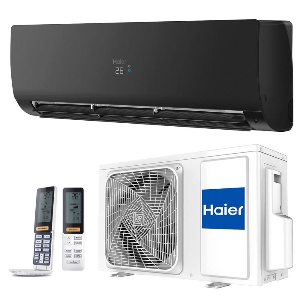 Haier air conditioner FLEXIS Black Matt 7kw | 🛠 with installation 📦 wholesale