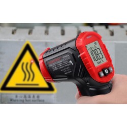 Pirometr cyfrowy laserowy, kolorowy wyświetlacz Habotest HT641A 2