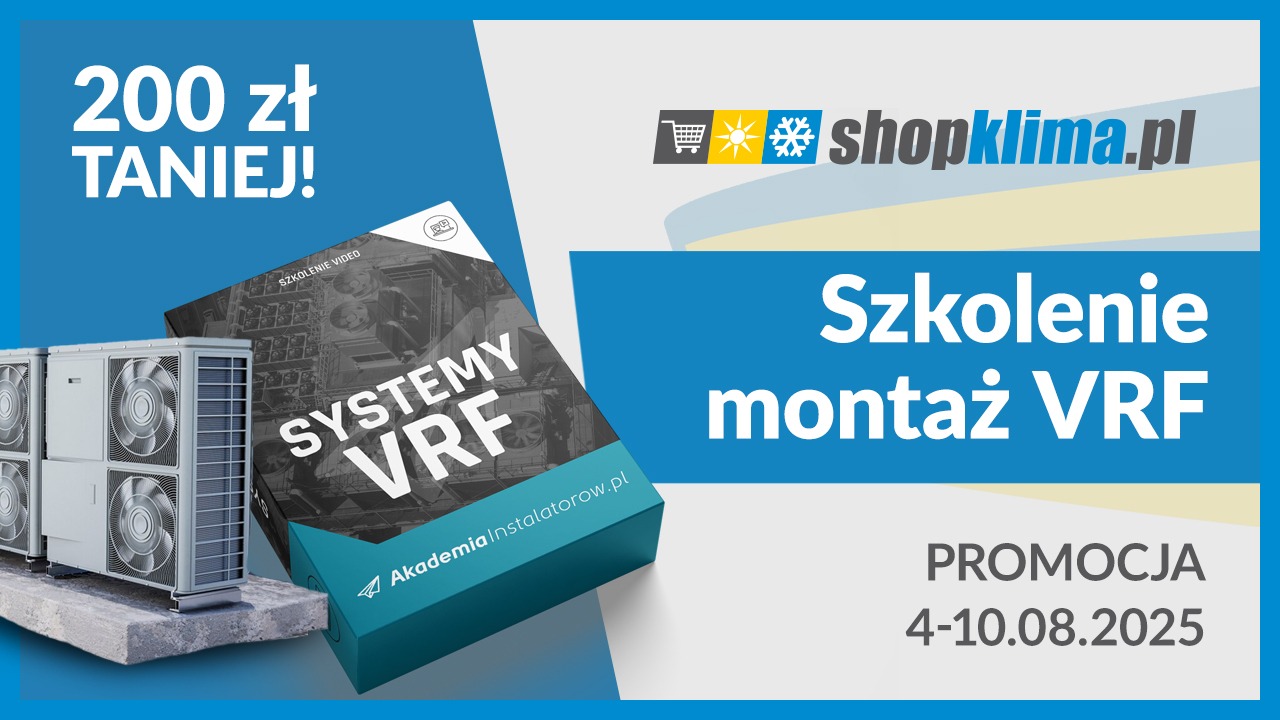 Szkolenie online z systemów VRF – 200 zł taniej!
