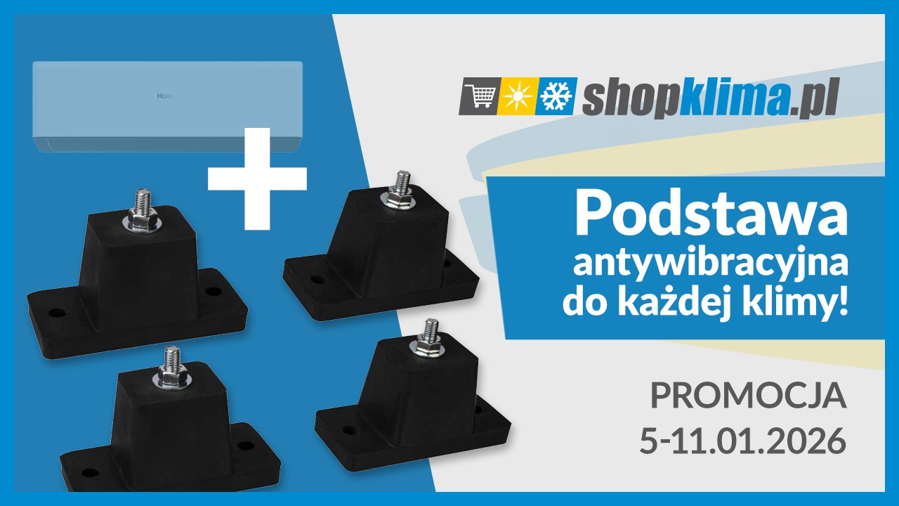 Podstawa antywibracyjna gratis do każdej klimatyzacji