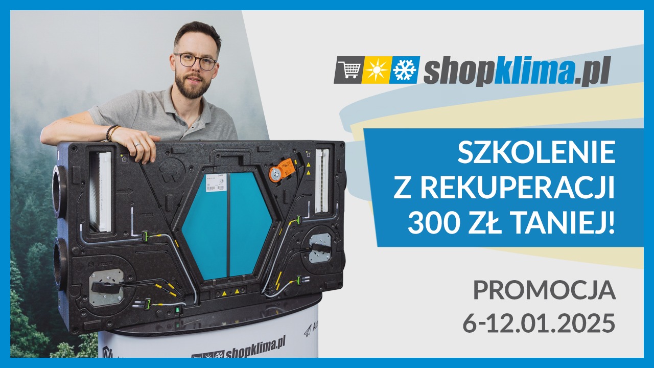 Pierwsza promocja roku! Szkolenie z montażu rekuperacji taniej o 300 zł